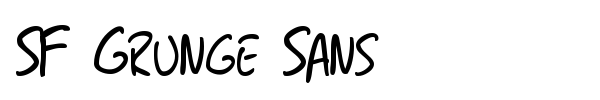 SF Grunge Sans font preview